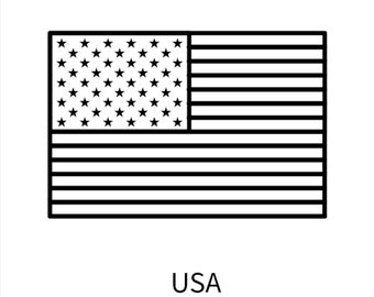 Flags Coloring Pages Etsy