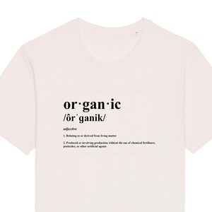 NEARLY PERFECT. Organic Definition Print T-Shirt - Vintage White