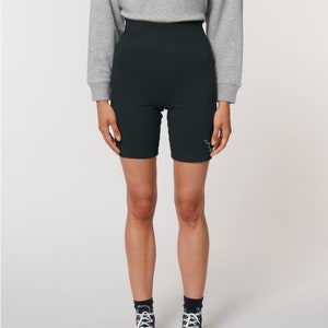 High waisted cotton biker shorts cheap