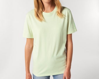 Organic Sleeve Logo T-Shirt - Stem Green