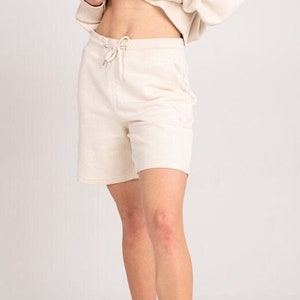 Undyed Organic Long Jersey Shorts Natural image 1