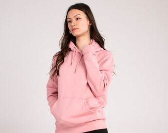 Organic Regular Fit Hoodie Pink