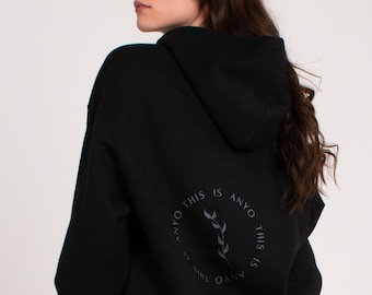 Organic Oversized Hoodie - Black