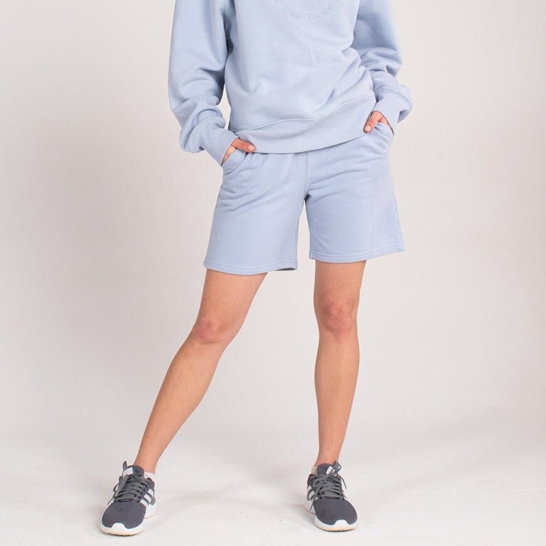 Organic Long Jersey Shorts - Blue - Etsy