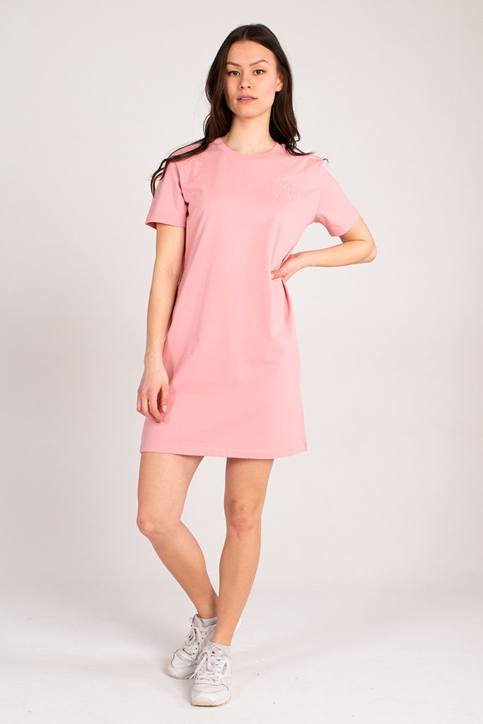 Sustainable Organic T-Shirt Dress - Pink