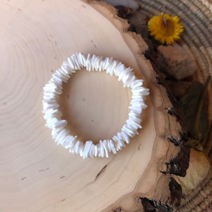 Puka Shell Bracelet Hawaiian Jewelry Handmade White Chip - Etsy