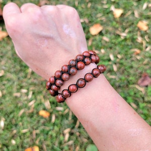 Sesame Jasper Macrame Bracelet – Handmade Adjustable Crystal Jewelry | Boho Healing Gemstone Beaded Bracelet, Unisex One Size