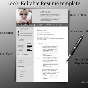 Professioneller Lebenslauf Vorlage Sofort Download, Moderne Lebenslauf Vorlage Seiten, Lebenslauf Vorlage Canva, Kreative Lebenslauf Vorlage, Lebenslauf Vorlage