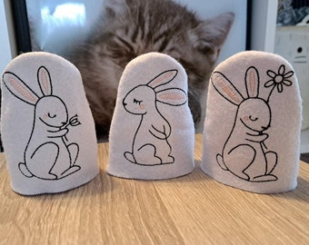 Eierwärmer Filz Hasen Ostern