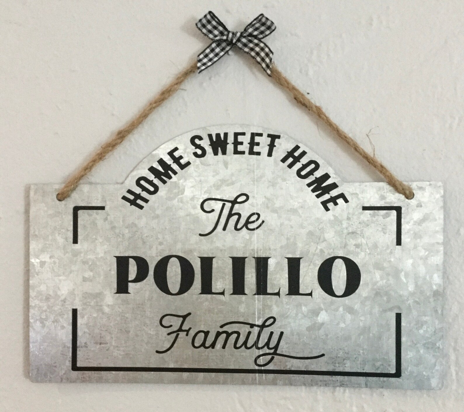 Personalized Galvanized Metal Wall Decor Etsy