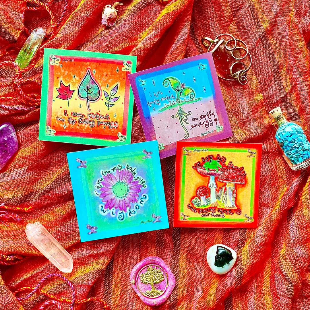 Earth Elements of 'divine Affirmations' Sticker Pack! - Etsy
