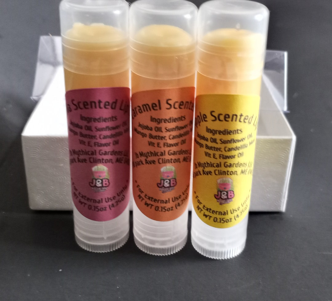 Fall Themed Lip Balm 3 Pack Etsy