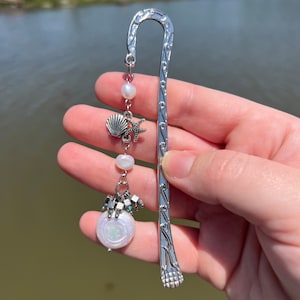 Shells Starfish and Pearl Bookmark/ Shell Bookmark/ Pearl Bookmark/ Starfish Bookmark