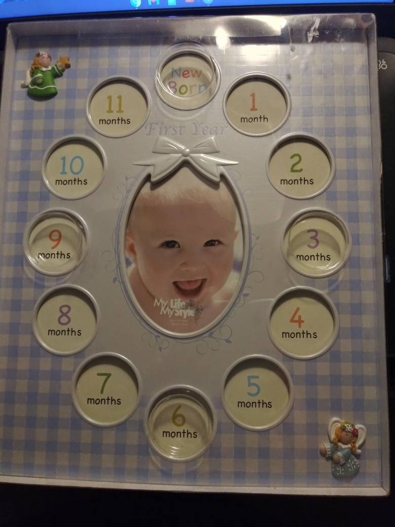 First year baby picture frame Etsy