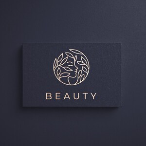 Benutzerdefinierte Visitenkarte Design, minimalistische Visitenkarte Vorlage, moderne Visitenkarte, Floral Visitenkarte, Schönheit, Florist