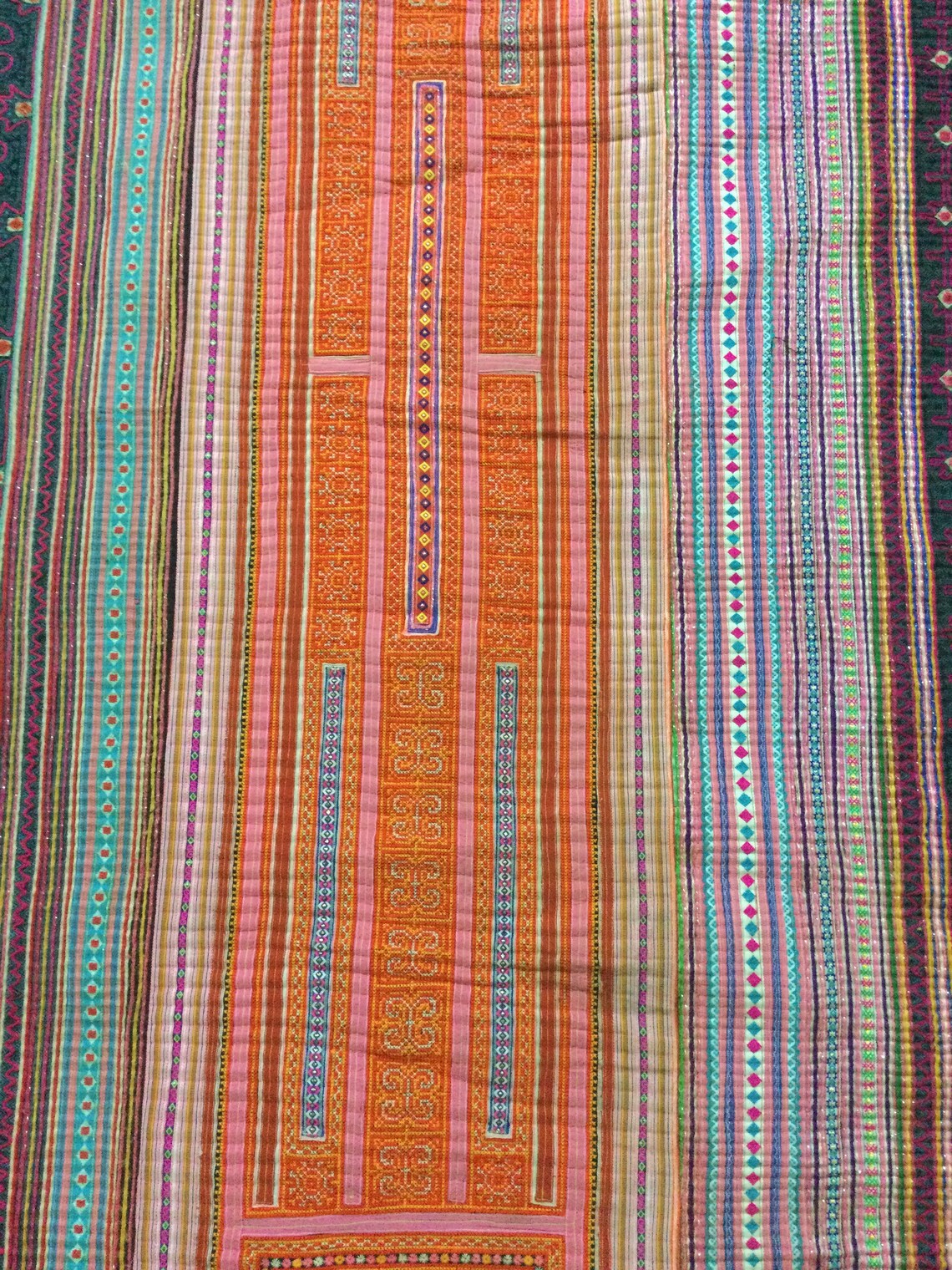 Hmong Blanket/spread/coverlet 100 Handmade Traditional Etsy