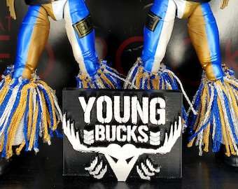 AEW Figure Stand (Double) - Young Bucks