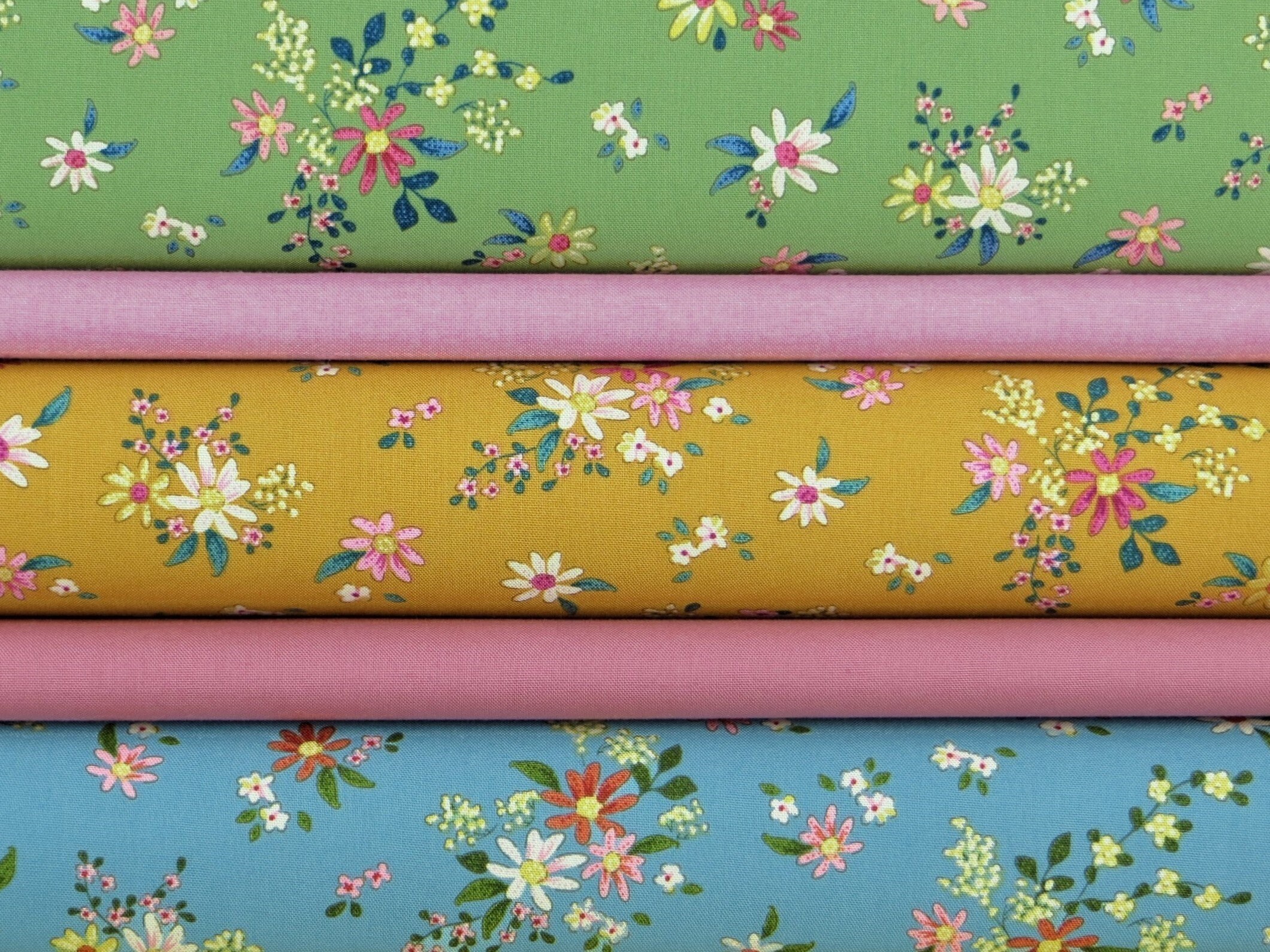Tilda Daisyfield 100 Cotton Fabric Etsy Canada