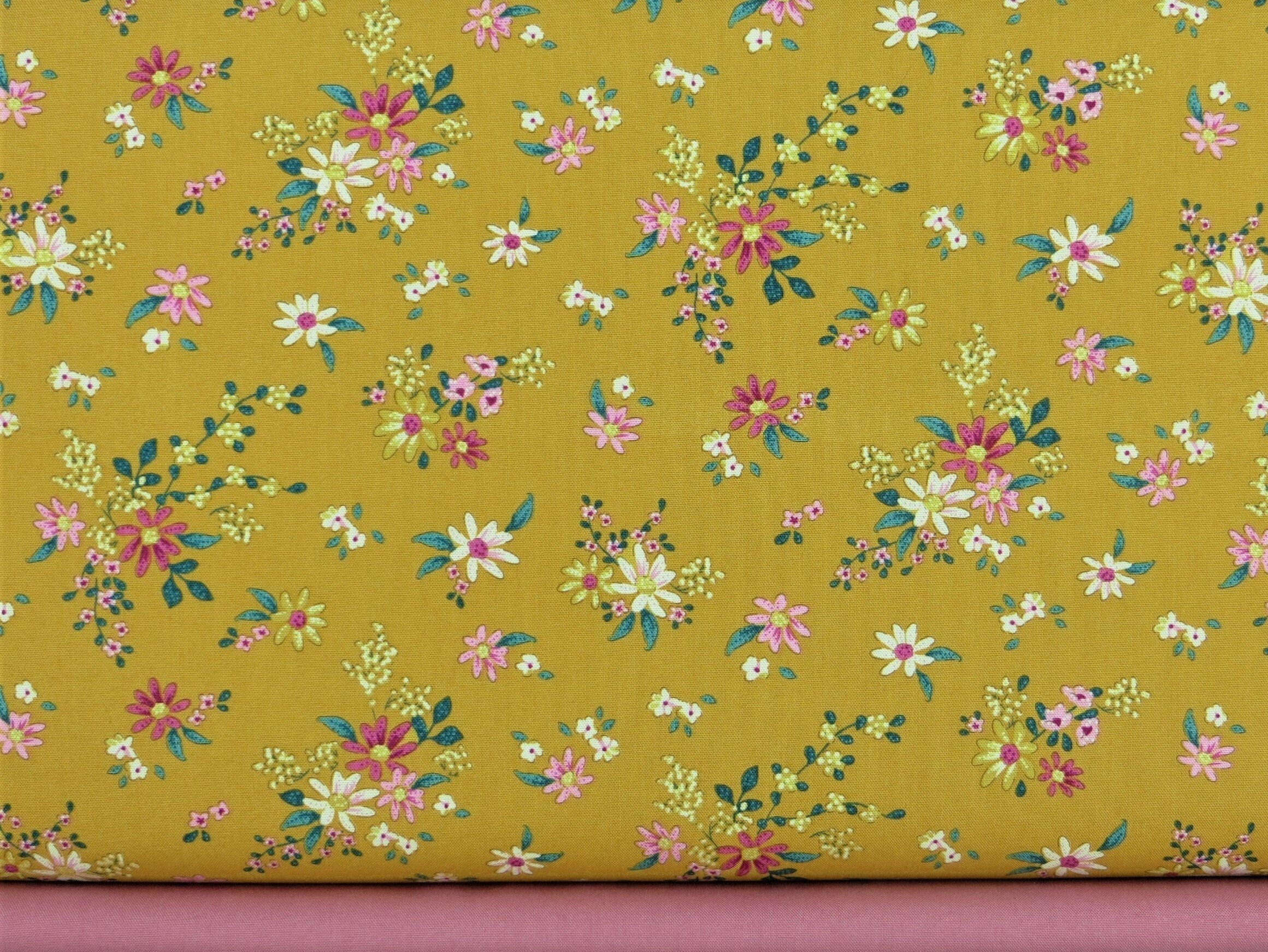 Tilda Daisyfield 100 Cotton Fabric Etsy Canada