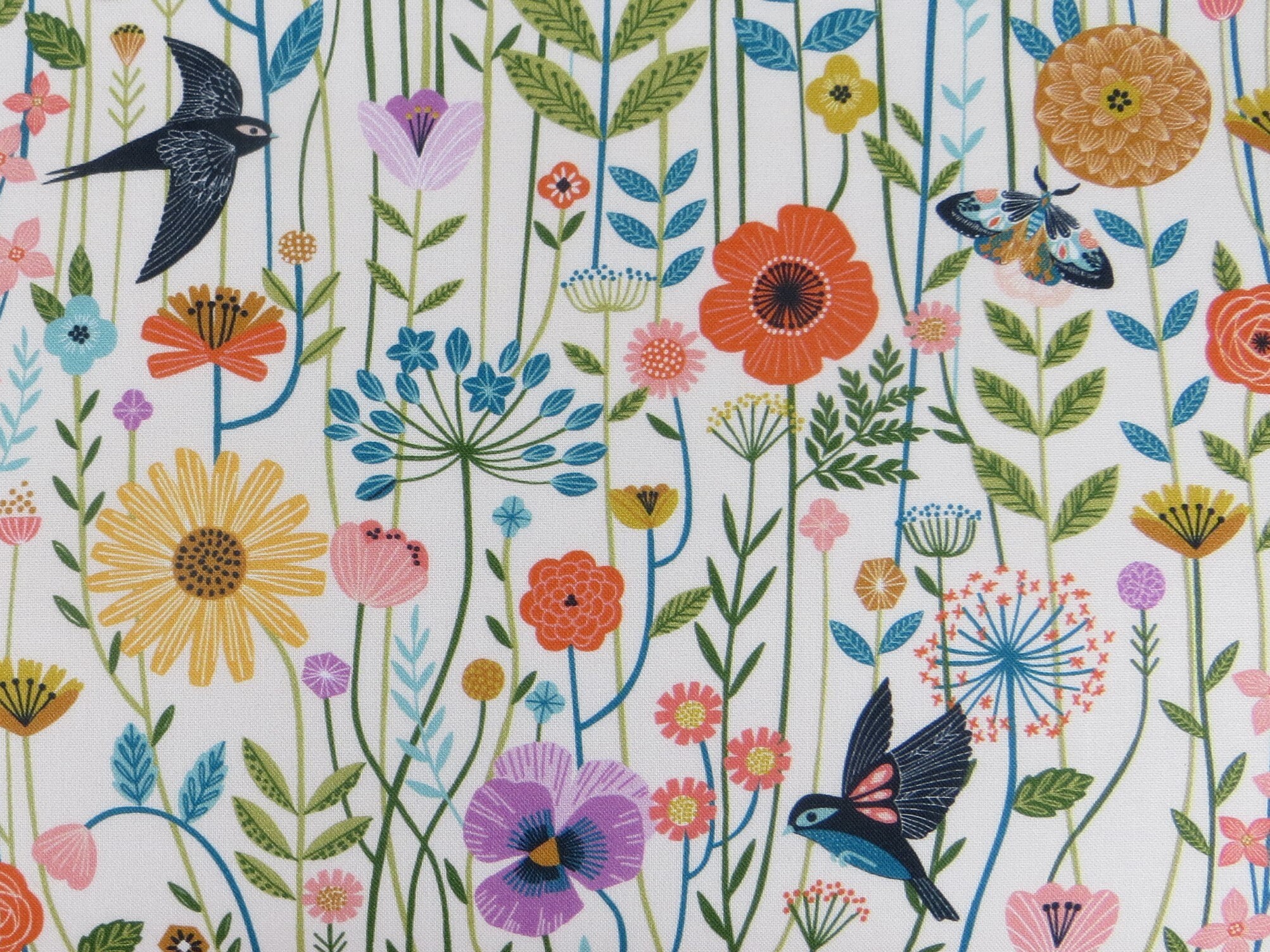 Aviary 100 Cotton Fabric by Dashwood Studios Etsy UK