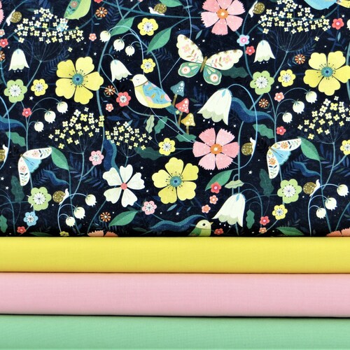 Aviary 100 Cotton Fabric by Dashwood Studios Etsy UK