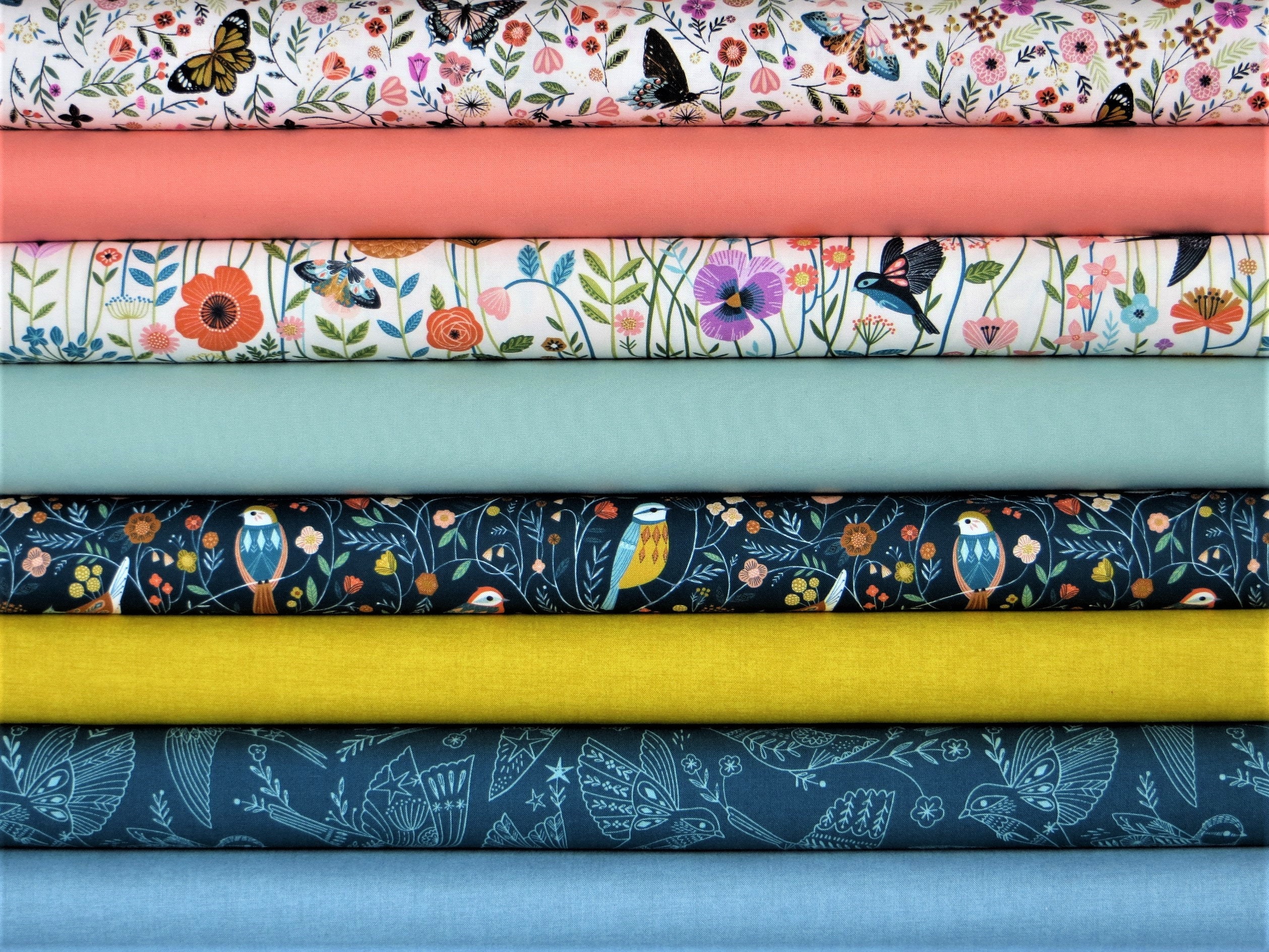 Aviary 100 Cotton Fabric by Dashwood Studios Etsy UK