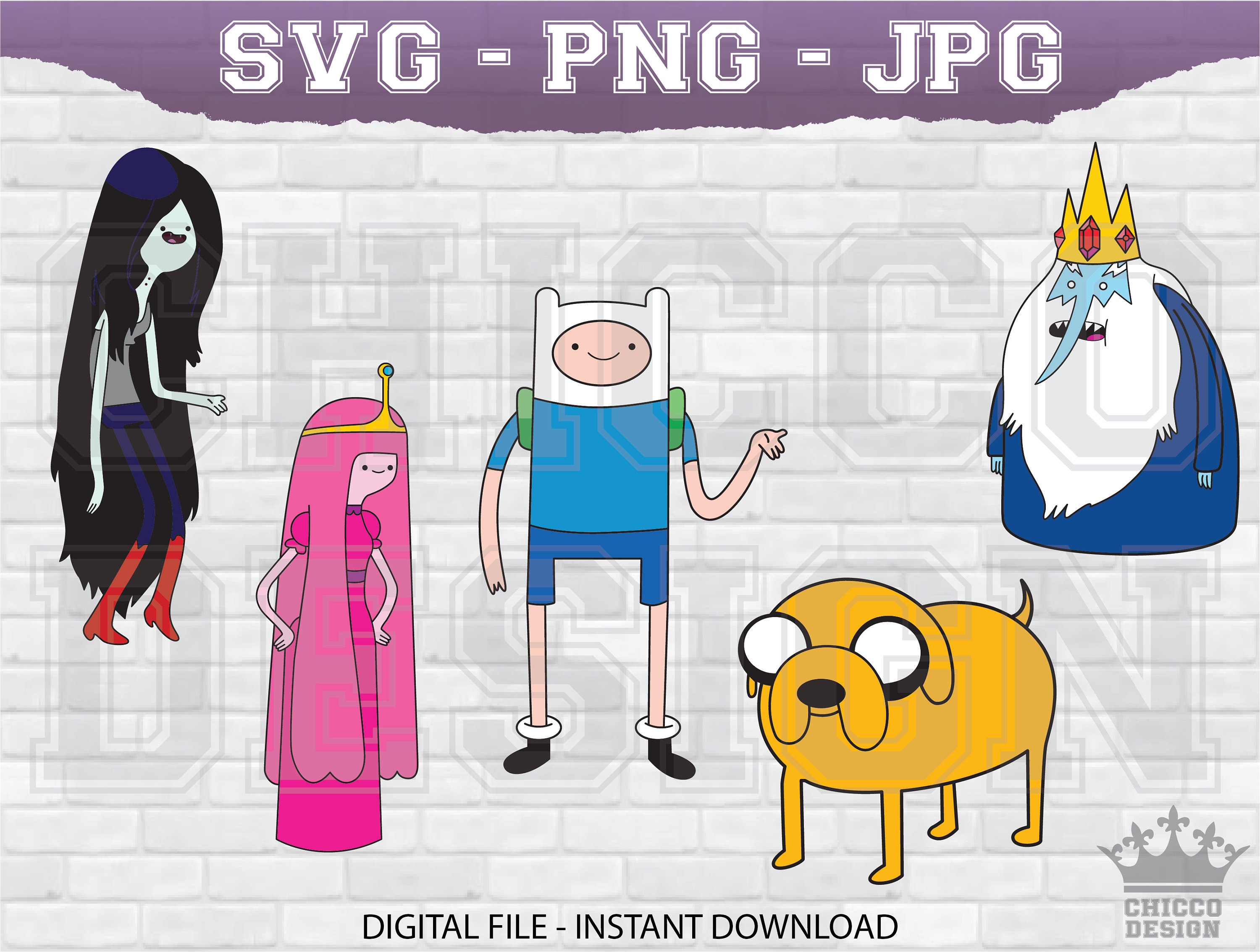 Adventure Time Digital Files Meet Jake the Dog SVG JPG PNG - Etsy UK