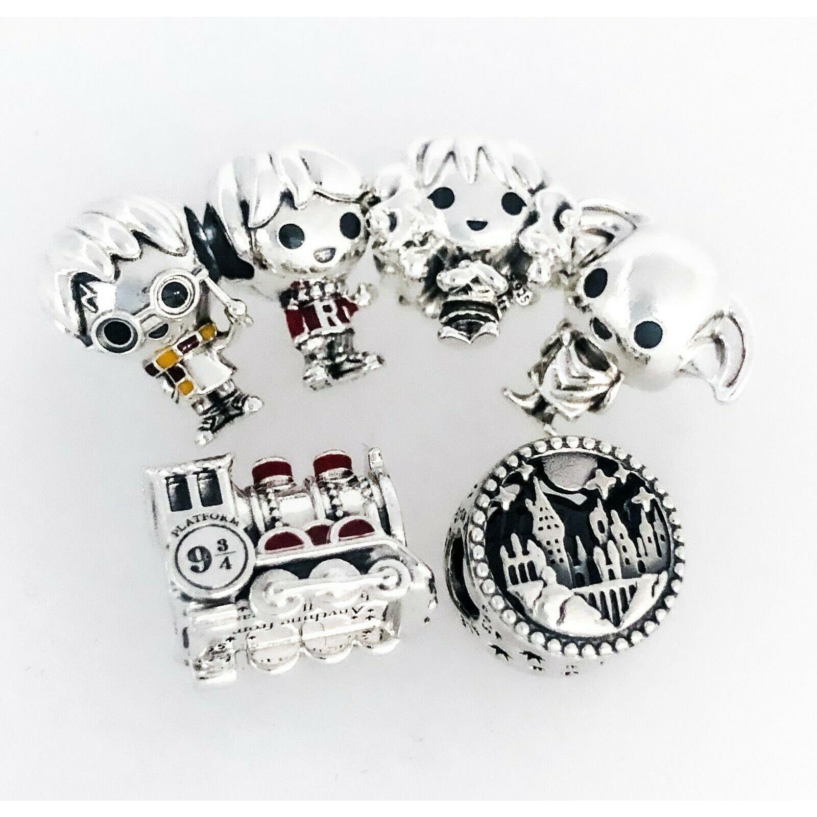 Pandora Harry Potter Collection. Silver Charms HP. Hogwarts Beads. Charms for Pandora Bracelet