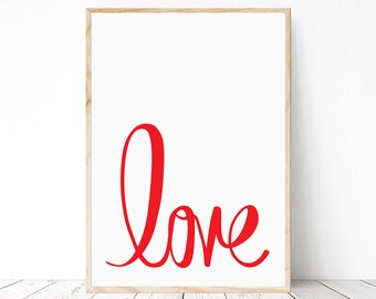 Love Wall Art Love Printable Poster Inspirational Wall Art - Etsy