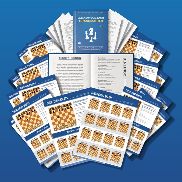 Chess Cheat Sheets Etsy Chess Cheat Sheets Etsy