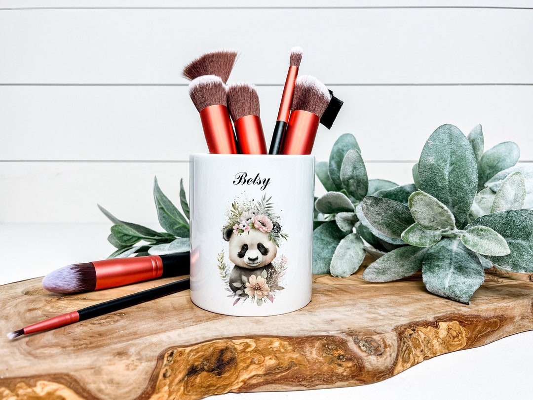 Personalised Makeup Brush Holder Personalised Pen Pot Makeup Etsy UK
