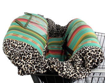 Shopping Cart Cover. High Chair Cover. Serape Shopping Cart Cover. Serape High Chair Cover. Baby Boy Cart Cover. Baby Girl Cover