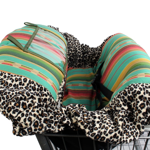 Shopping Cart Cover. High Chair Cover. Serape Shopping Cart Cover. Serape High Chair Cover. Baby Boy Cart Cover. Baby Girl Cover