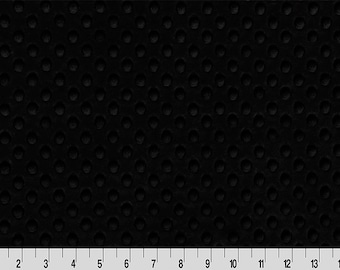 Black Cuddle Dimple Dot Fabric by Shannon . Black Minky Dot Fabric. Black Dot. Minky Dot Fabric. 100% Polyester *Same Day Shipping*