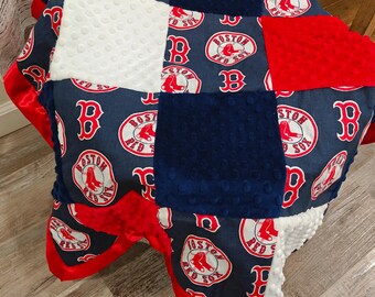 Nursery Blanket. Receiving Blanket. Crib Blanket. Adult Blanket. Boston Blanket. Red Sox Blanket. 100% Cotton.