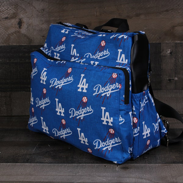 Bolso cambiador para bebé de los LA Dodgers. LA Dodgers. Mochila. Bolso para bebé de los Dodgers. Dodgers. Bolso cambiador para bebé