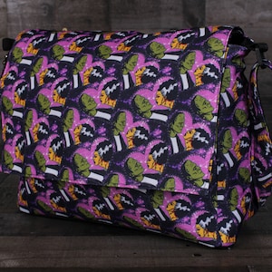 Frankenstein and Bride Handbag. Frankenstein Purse. Bride Handbag. Horror Monster Bag. Handbag. Purse. Travel Bag. Frankenstein and Bride