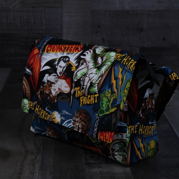 Movie Monster Handbag. Movie Monster Purse. Monster Handbag. Hollwood Monster Bag. Handbag. Purse. Travel Bag