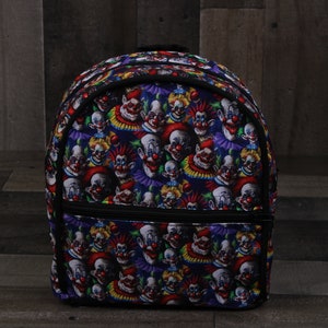 Killer Klowns from Outer Space Mini Backpack. Killer Klowns Mini Backpack. Horror Movie Mini Backpack. Mini Backpack. Travel Bag