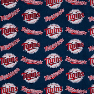 Minnesota Twins Fabric. Twins Fabric. MLB Twins Fabric. MLB Fabric. 100% Cotton Fabric *Same Day Shipping*