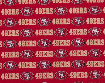 Tela de los San Francisco 49ers. San Francisco. 49ers. Tela de los 49ers. Tela de la NFL. NFL 49ers. Tela 100 % algodón. *Envío el mismo día*