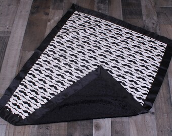 mustache crib bedding set
