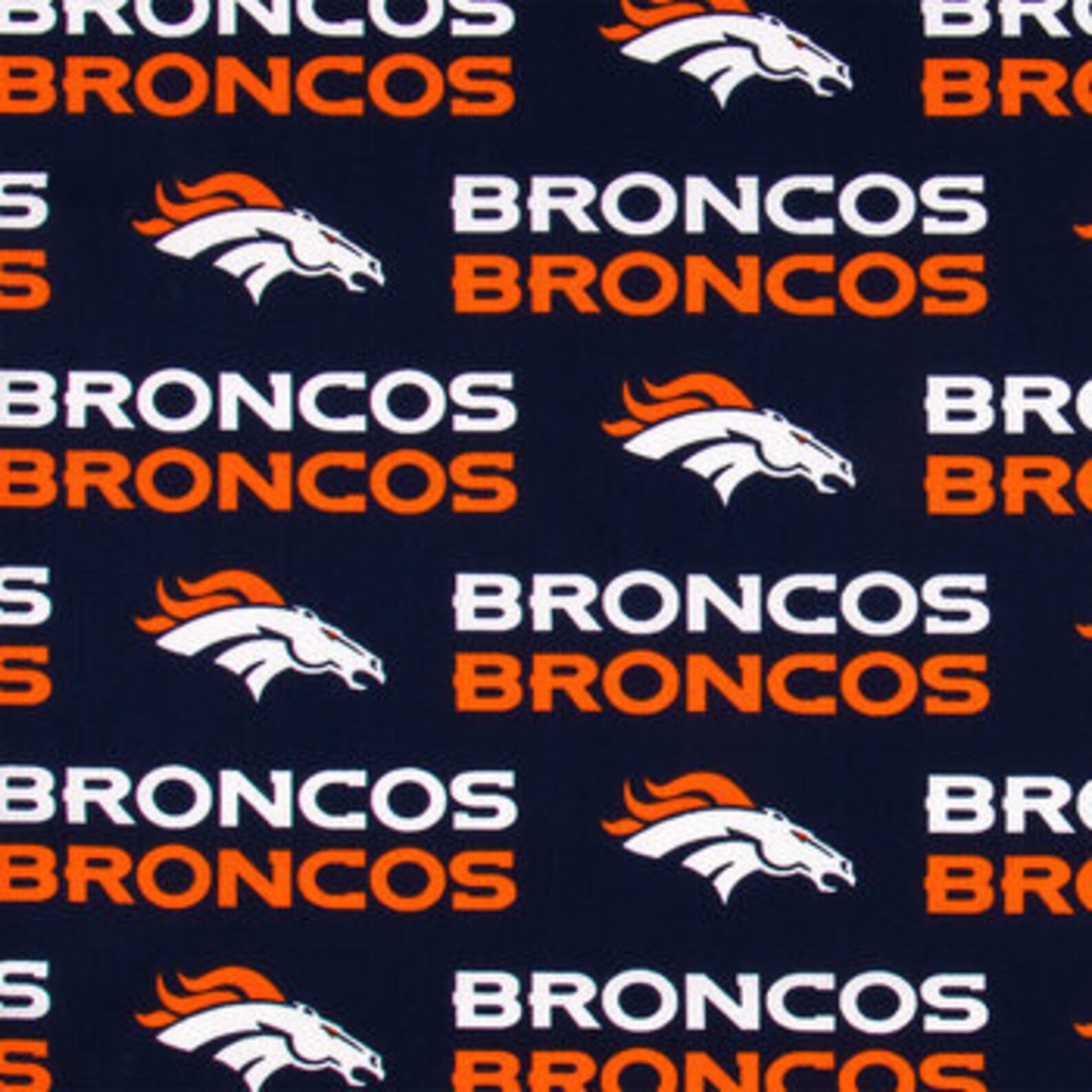 Denver Broncos Fabric. Broncos Fabric. NFL Broncos Fabric. NFL Etsy