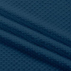 Navy Cuddle Dimple Minky Dot. NavyCuddle Dimple. Navy Minky Dot. Minky Dot Fabric. 100% Polyester *Same Day Shipping*