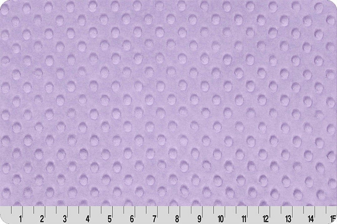Lavender Cuddle Dimple Dot Minky Fabric. Lavender Cuddle Dimple
