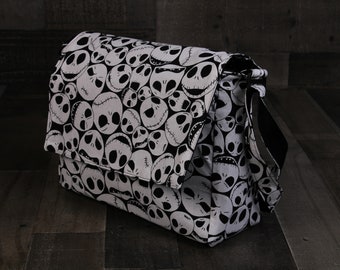 Jack Skellington Handbag. Jack Skellington Purse. Skellington Handbag. Skellington Bag. Handbag. Purse. Travel Bag