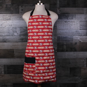 49er Kitchen Apron. 49ers Apron. 49ers. NFL Kitchen Apron. Custom Apron. Men Apron. Woman Apron.