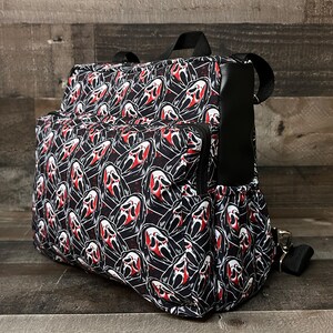 Ghostface Baby Diaper Bag. Ghostface Diaper Backpack. Horror Baby Bag. Horror Monsters. Baby Diaper Bag