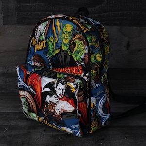 Hollywood Monsters Backpack. Backpack Horror Movie Icons. Hollywood Monsters. Backpack. Travel Bag. Handmade
