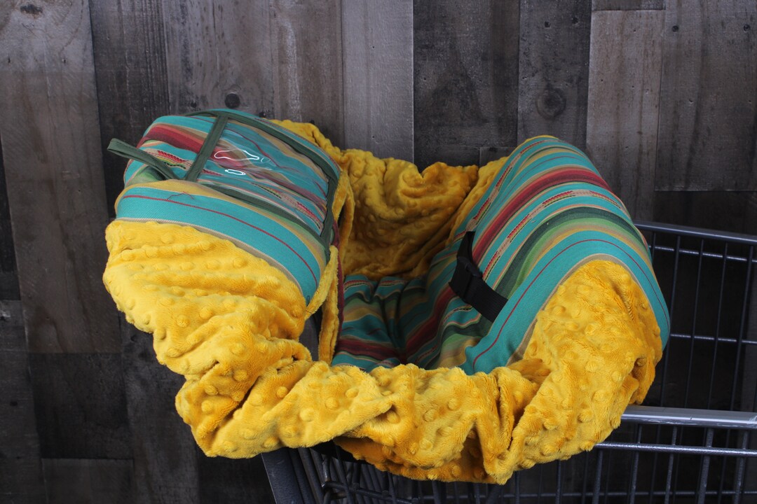 Shopping Cart Cover. High Chair Cover. Serape Shopping Cart Cover
